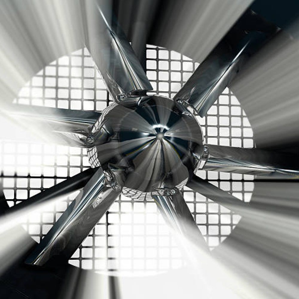 Wind tunnel for car test with light on background.